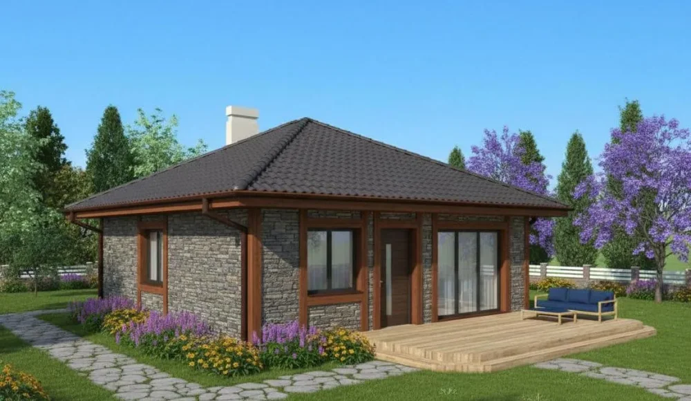 Проект Одноэтажный дом 9 на 12, 87 м2