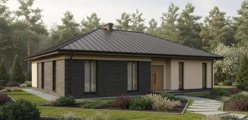 Проект Одноэтажный дом 17 на 15, 184 м2