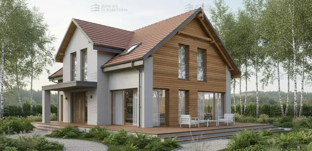 Проект Двухэтажный дом 17 на 12, 198 м2