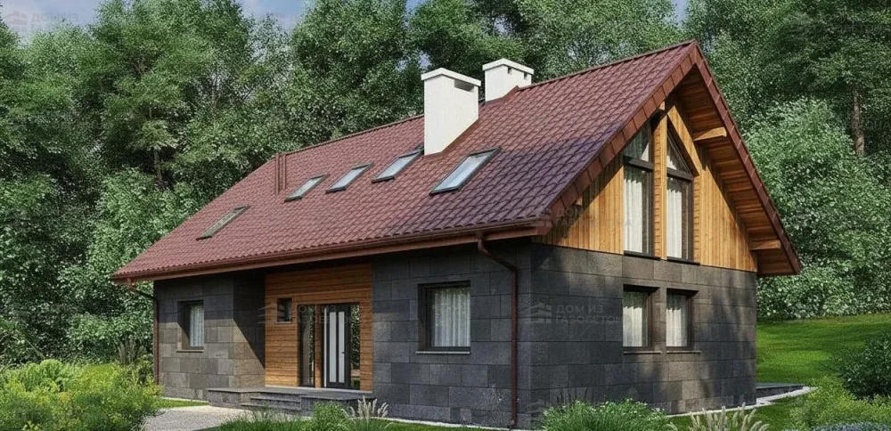 Проект Двухэтажный дом 15 на 13, 169 м2