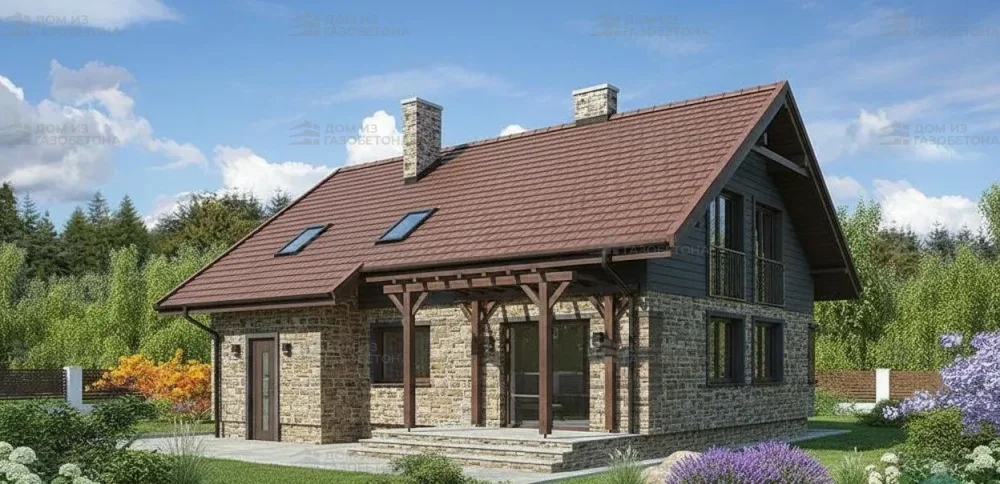 Проект Двухэтажный дом 12 на 11, 160 м2