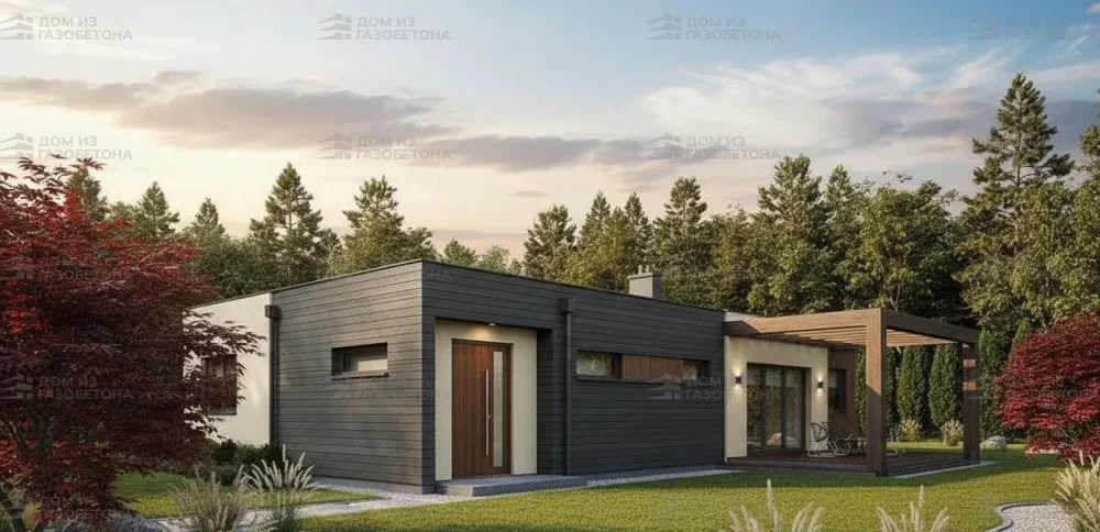 Проект Одноэтажный дом 15 на 18, 135 м2