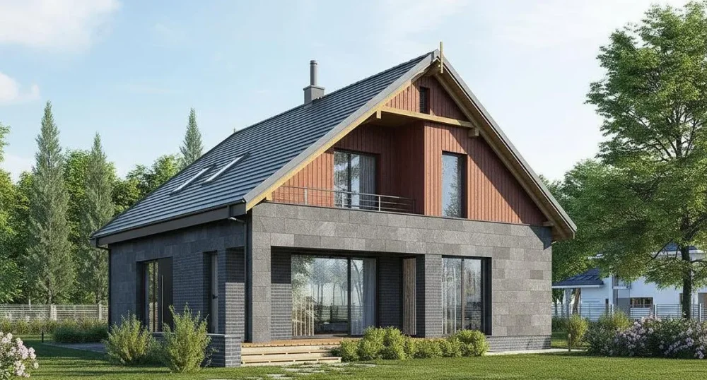 Проект Двухэтажный дом 11 на 12, 141 м2