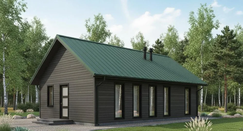 Проект Одноэтажный дом 12 на 7, 63 м2