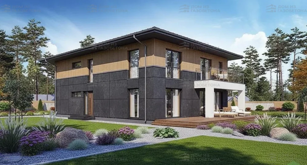 Проект Двухэтажный дом 18 на 10, 215 м2