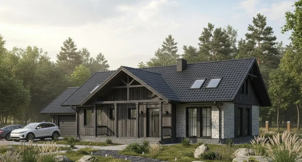 Проект Одноэтажный дом 10 на 19, 149 м2