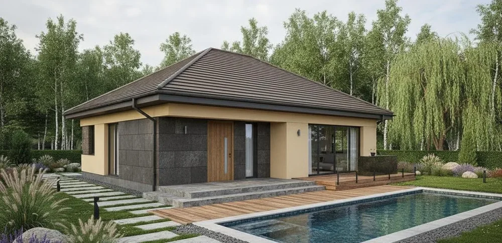 Проект Одноэтажный дом 16 на 13, 140 м2