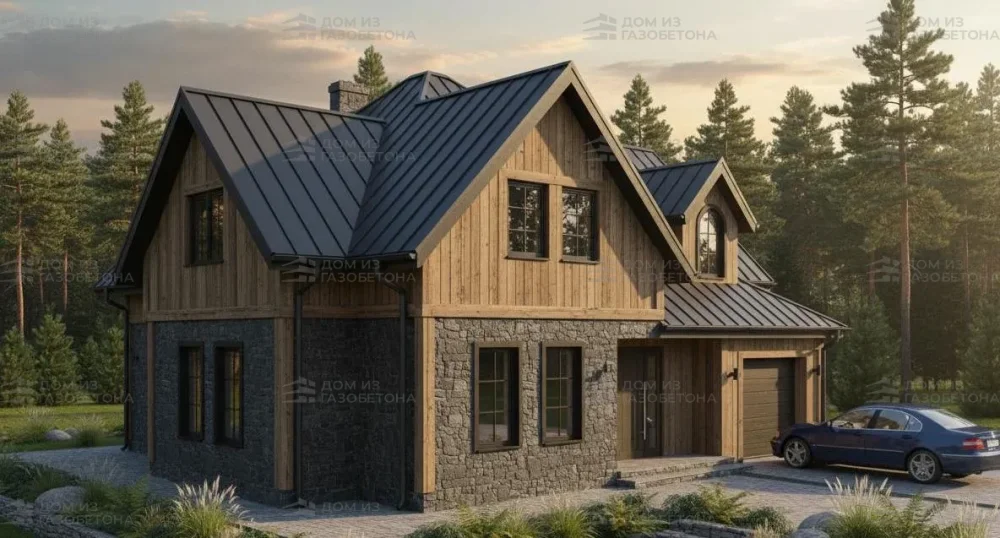 Проект Двухэтажный дом 11 на 11, 138 м2